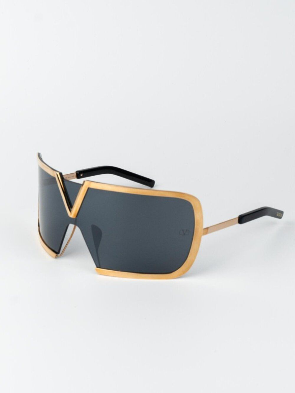 Valentino Men Sunglasses Titanium Gold Grey Mask V-ROMASK VLS-120A 146